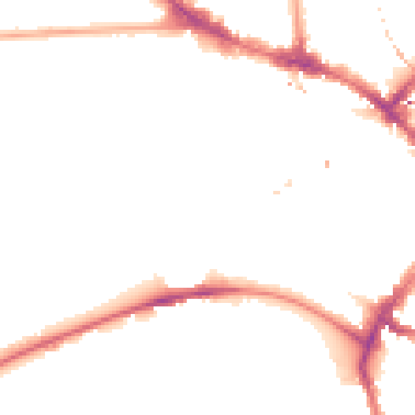 Night-time road noise heatmap for NW1 8LY