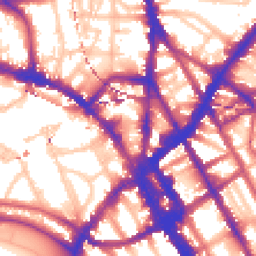 Daytime road noise heatmap for NW1 8NP