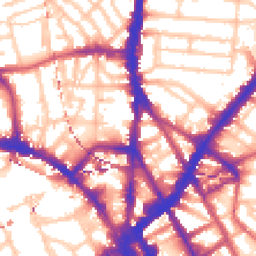 Daytime road noise heatmap for NW1 8PA