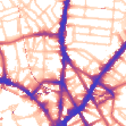 Daytime road noise heatmap for NW1 8PB