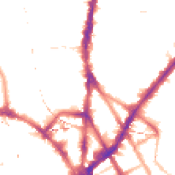 Night-time road noise heatmap for NW1 8PB