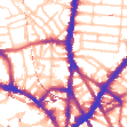 Daytime road noise heatmap for NW1 8PS