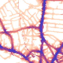 Daytime road noise heatmap for NW1 8SJ