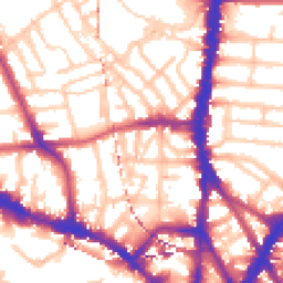 Daytime road noise heatmap for NW1 8SR