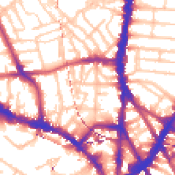 Daytime road noise heatmap for NW1 8TE