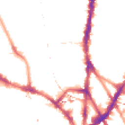 Night-time road noise heatmap for NW1 8TE