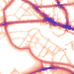 Daytime road noise heatmap for NW1 8XX