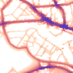 Daytime road noise heatmap for NW1 8XY