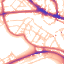 Daytime road noise heatmap for NW1 8YB