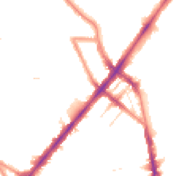 Night-time road noise heatmap for NW1 9AD