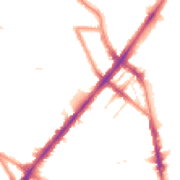 Night-time road noise heatmap for NW1 9BD