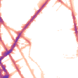 Night-time road noise heatmap for NW1 9EZ