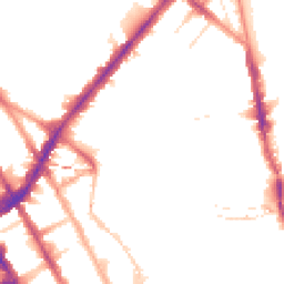 Night-time road noise heatmap for NW1 9FA