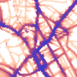 Daytime road noise heatmap for NW1 9LP