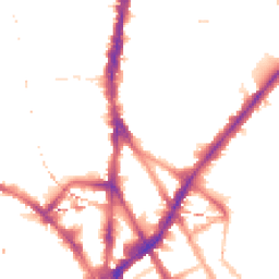 Night-time road noise heatmap for NW1 9LZ