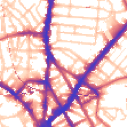 Daytime road noise heatmap for NW1 9NA
