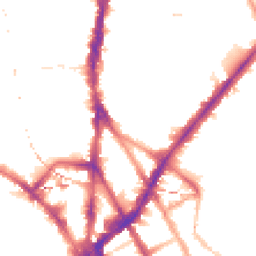 Night-time road noise heatmap for NW1 9NA