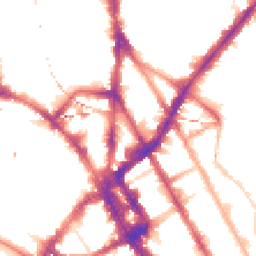 Night-time road noise heatmap for NW1 9PQ