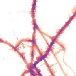 Night-time road noise heatmap for NW1 9PS