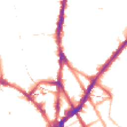Night-time road noise heatmap for NW1 9PX
