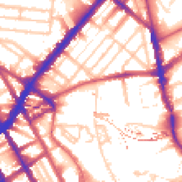 Daytime road noise heatmap for NW1 9QW