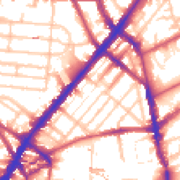 Daytime road noise heatmap for NW1 9UP