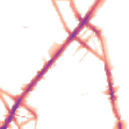 Night-time road noise heatmap for NW1 9UP