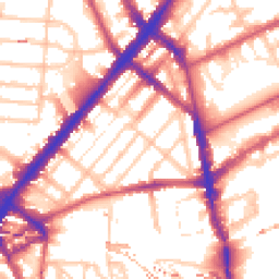 Daytime road noise heatmap for NW1 9XH