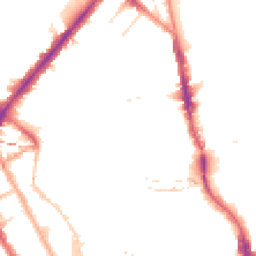 Night-time road noise heatmap for NW1 9XY
