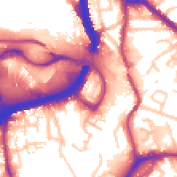 Daytime road noise heatmap for NW10 0AB