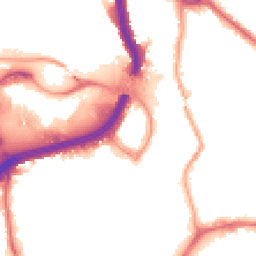 Night-time road noise heatmap for NW10 0AB