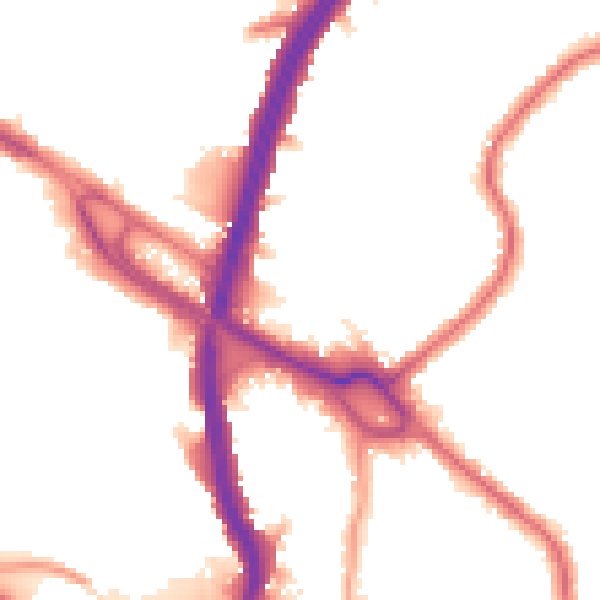 Night-time road noise heatmap for NW10 0AD