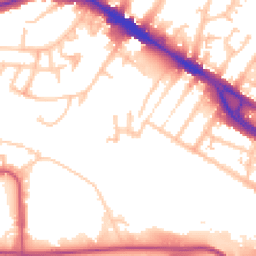 Daytime road noise heatmap for NW10 0AL