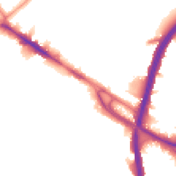 Night-time road noise heatmap for NW10 0AP