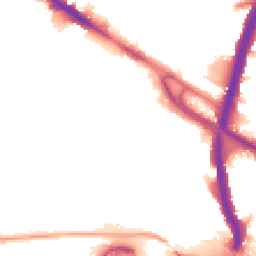 Night-time road noise heatmap for NW10 0AT