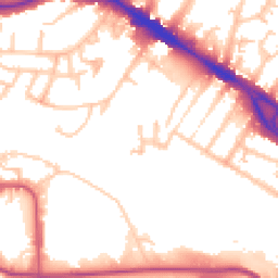 Daytime road noise heatmap for NW10 0AW