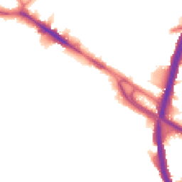 Night-time road noise heatmap for NW10 0BA
