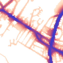 Daytime road noise heatmap for NW10 0BB