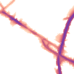 Night-time road noise heatmap for NW10 0BB