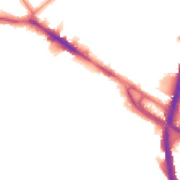Night-time road noise heatmap for NW10 0BE