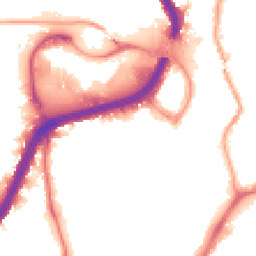 Night-time road noise heatmap for NW10 0BF