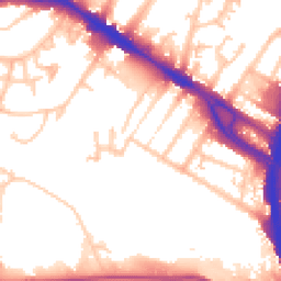 Daytime road noise heatmap for NW10 0BJ