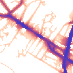 Daytime road noise heatmap for NW10 0BL