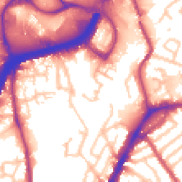 Daytime road noise heatmap for NW10 0BN