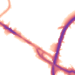 Night-time road noise heatmap for NW10 0BR