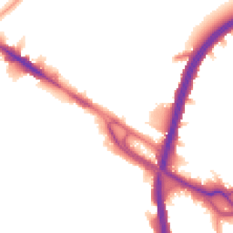 Night-time road noise heatmap for NW10 0BY
