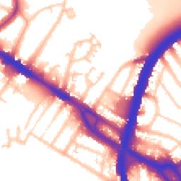 Daytime road noise heatmap for NW10 0DB