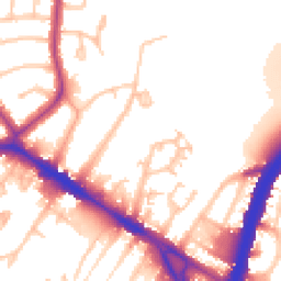 Daytime road noise heatmap for NW10 0DD