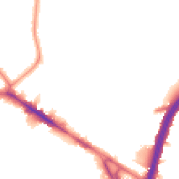 Night-time road noise heatmap for NW10 0DD