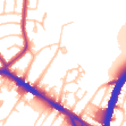 Daytime road noise heatmap for NW10 0DF